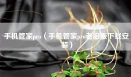 手机管家pro（手机管家pro老旧版下载安装）