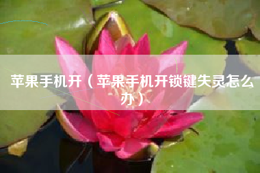 苹果手机开(苹果手机开锁键失灵怎么办) 苹果手机开(苹果手机开锁键失灵怎么办)